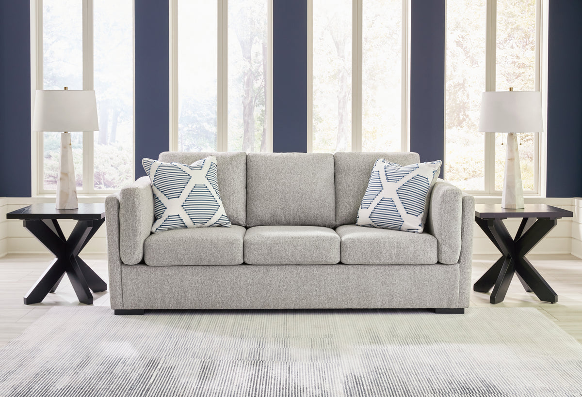 Diamond Furniture - Ashley Furniture - Evansley Living Room - Sofa / Pewter - 5450338