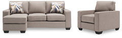 Diamond Furniture - Ashley Furniture - Greaves Sofa Chaise and Chair - Sofa Chaise and Chair - 55104U1