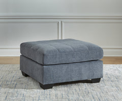 Diamond Furniture - Ashley Furniture - Marleton Living Room - Oversized Accent Ottoman / Denim - 5530308