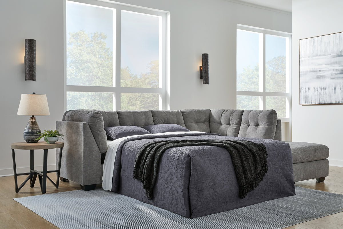 Diamond Furniture - Ashley Furniture - Marleton 2-Piece Sleeper Sectional with Chaise - 2-Piece Sleeper Sectional with Chaise - 55305S4