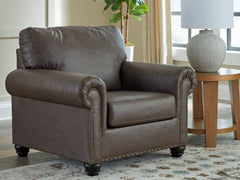 Diamond Furniture - Ashley Furniture - Roxmere Living Room - Queen Sofa Sleeper / Umber - 5550339