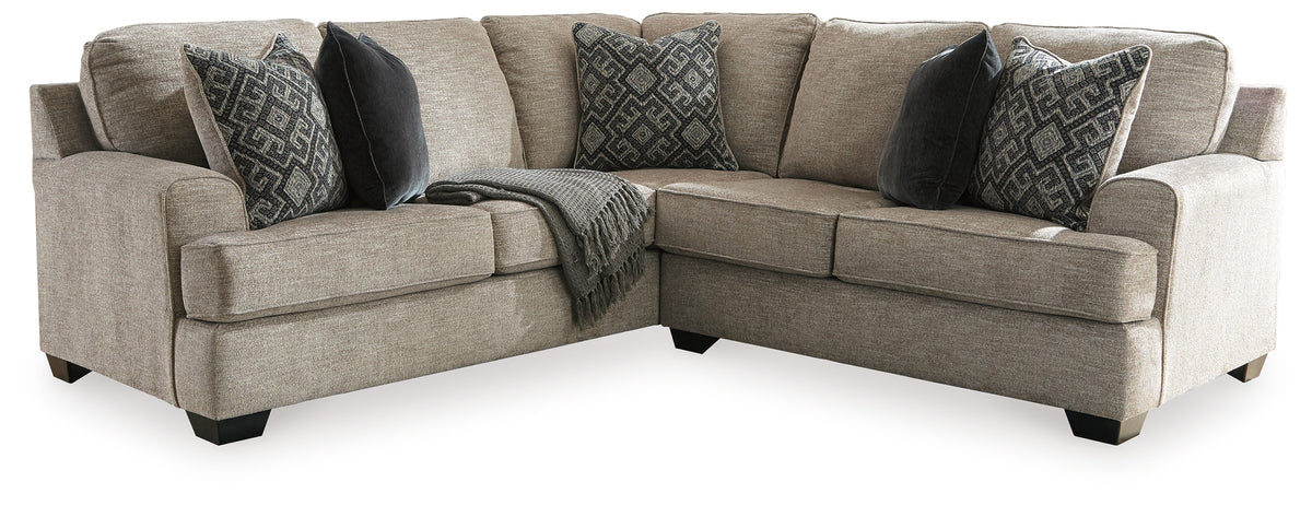 Diamond Furniture - Ashley Furniture - Bovarian 2-Piece Sectional - LAF 2-Piece Sectional / Stone - 56103S3