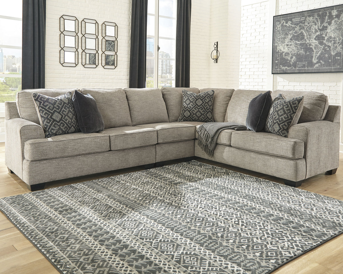 Diamond Furniture - Ashley Furniture - Bovarian Sectional - LAF 4-Piece Sectional / Stone - 56103S6