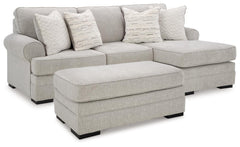 Diamond Furniture - Ashley Furniture - Eastonbridge Sofa Chaise and Ottoman - Sofa Chaise and Ottoman - 56603U4