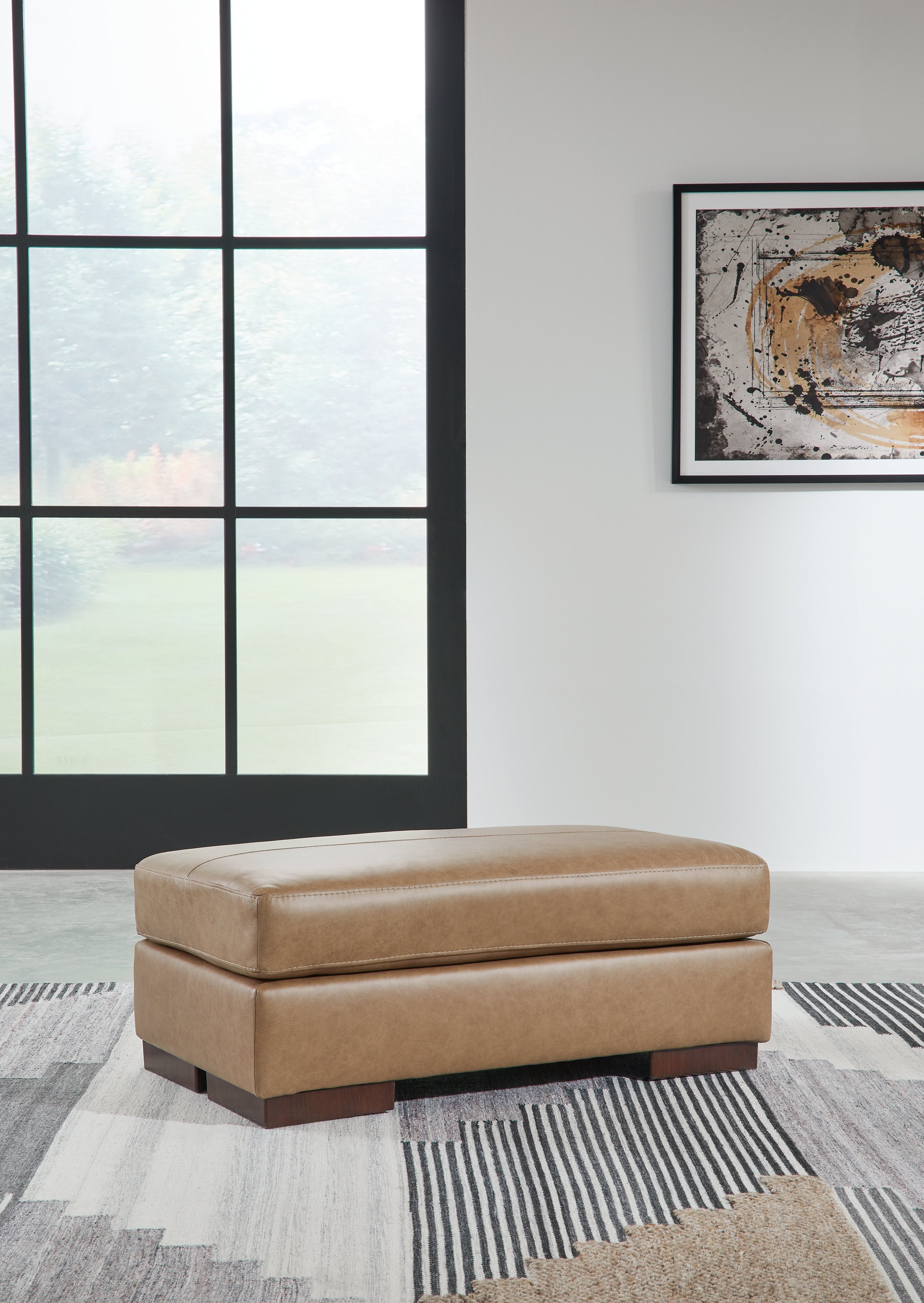 Diamond Furniture - Ashley Furniture - Lombardia Living Room - Ottoman / Tumbleweed - 5730214