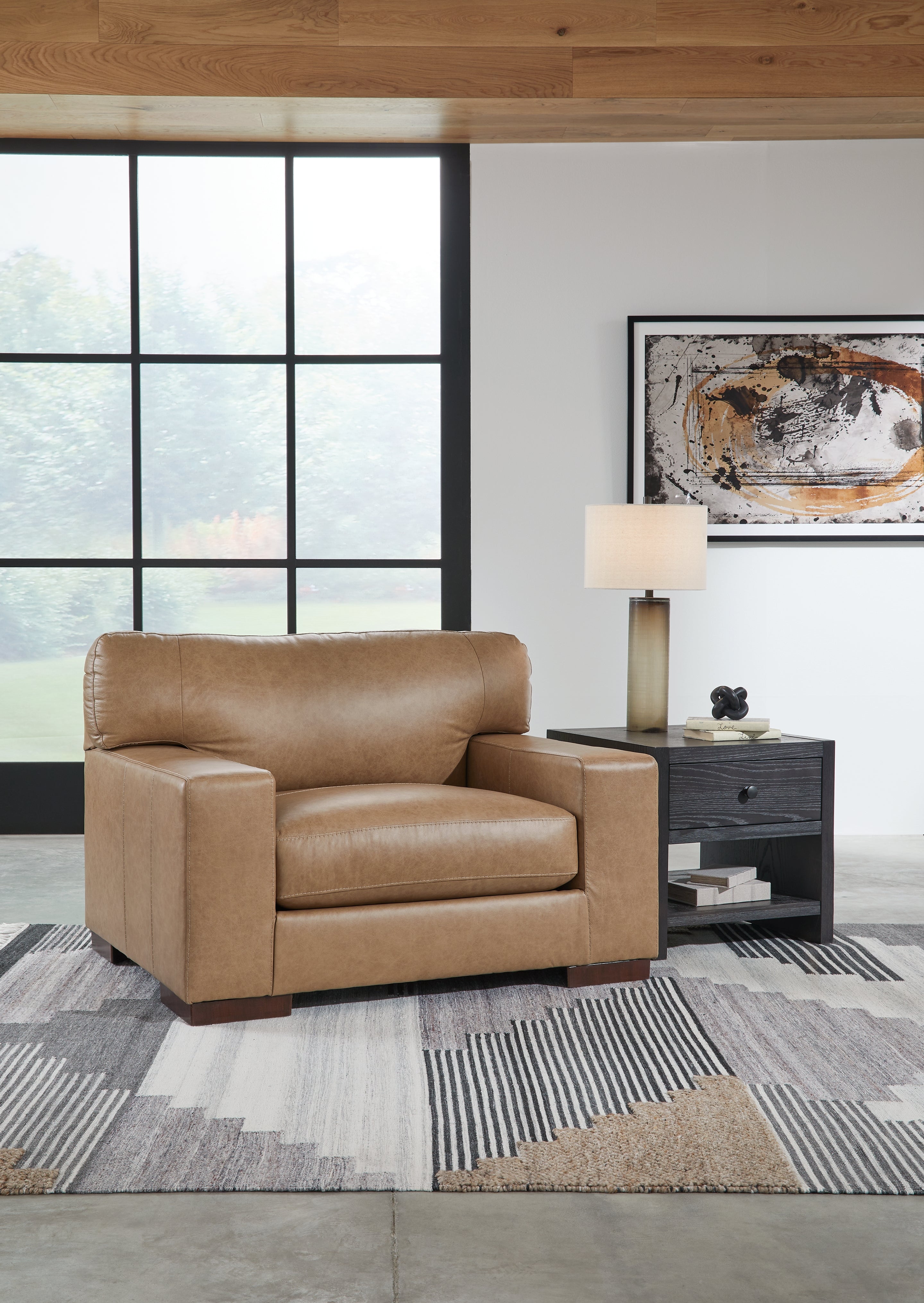 Diamond Furniture - Ashley Furniture - Lombardia Living Room - Chair and a Half / Tumbleweed - 5730223