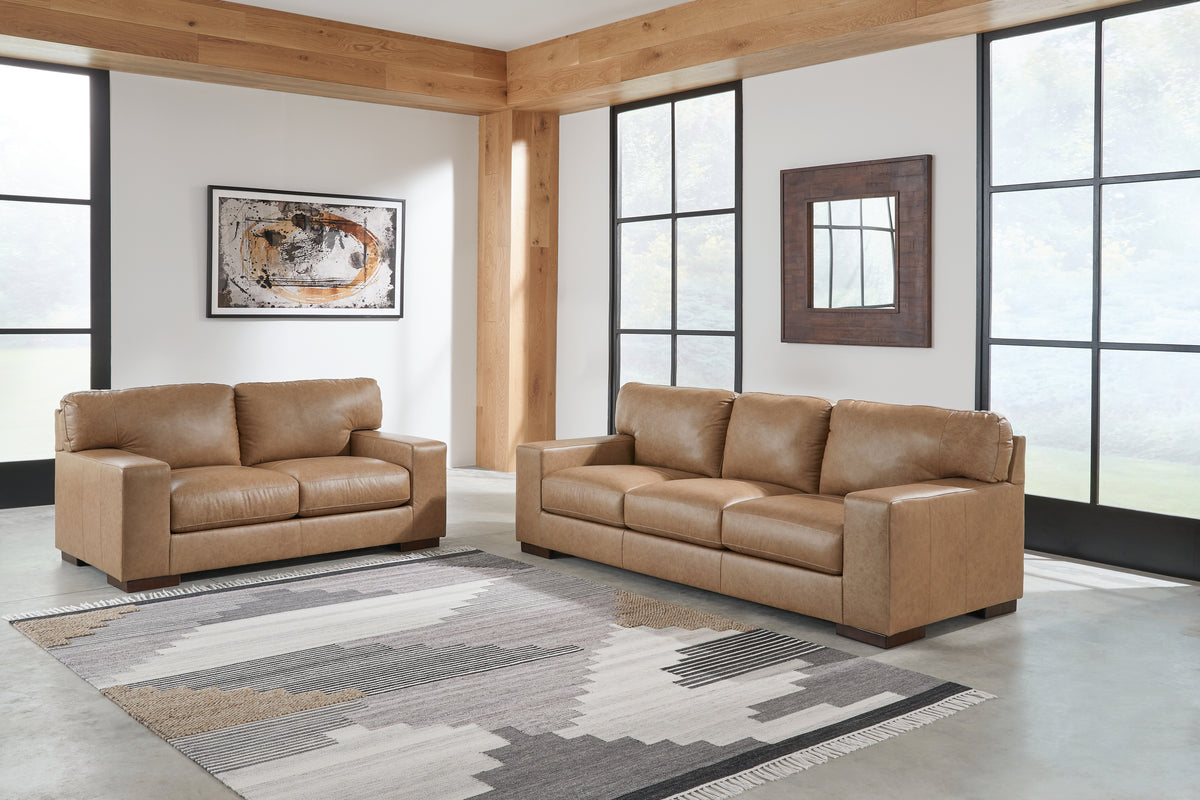 Diamond Furniture - Ashley Furniture - Lombardia Sofa and Loveseat - Sofa and Loveseat - 57302U1