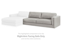 Diamond Furniture - Ashley Furniture - Amiata Sectional - RAF 2-Piece Sectional with Chaise / Glacier - 57404S1