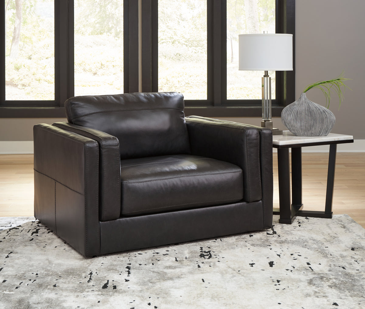 Diamond Furniture - Ashley Furniture - Amiata Oversized Chair - Chair and a Half - 5740523