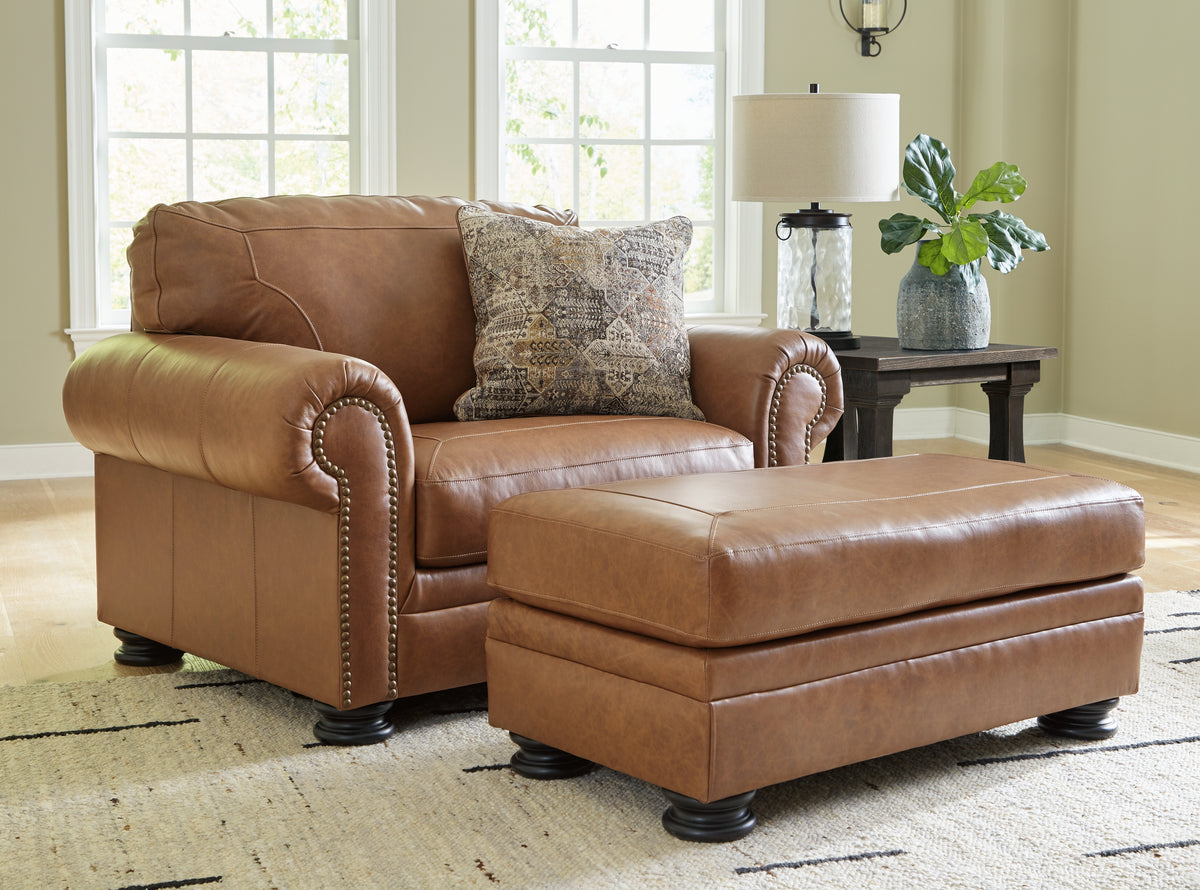 Diamond Furniture - Ashley Furniture - Carianna Oversized Chair and Ottoman - Oversized Chair and Ottoman - 57604U2