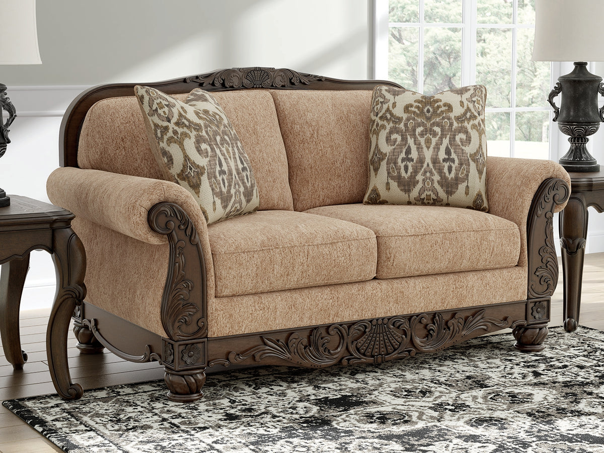 Diamond Furniture - Ashley Furniture - Chelsworth Living Room - Sofa / Golden - PC5790538