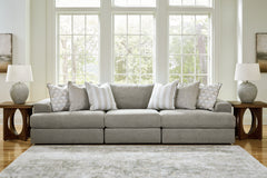 Diamond Furniture - Ashley Furniture - Avaliyah 3-Piece Sectional Sofa - RAF 3-Piece Sectional Sofa / Ash - 58103S2