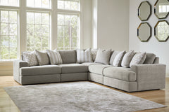 Diamond Furniture - Ashley Furniture - Avaliyah 5-Piece Sectional - RAF 5-Piece Sectional / Ash - 58103S6