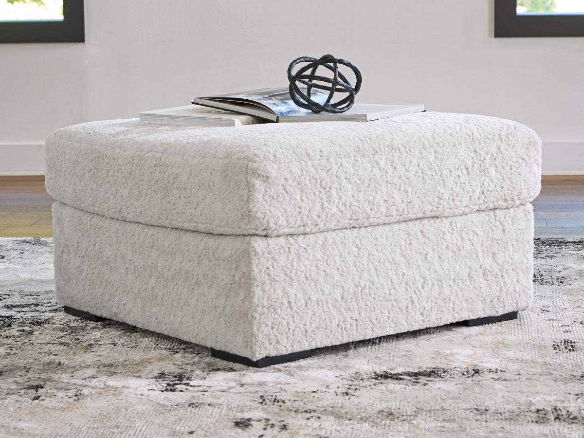 Diamond Furniture - Ashley Furniture - Cuddle Plush Living Room - Oversized Accent Ottoman / Arctic - PC5910608