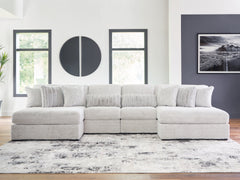 Diamond Furniture - Ashley Furniture - Cuddle Plush 4-Piece Sectional with Chaise - 4-Piece Sectional with Chaise - PC59106S4