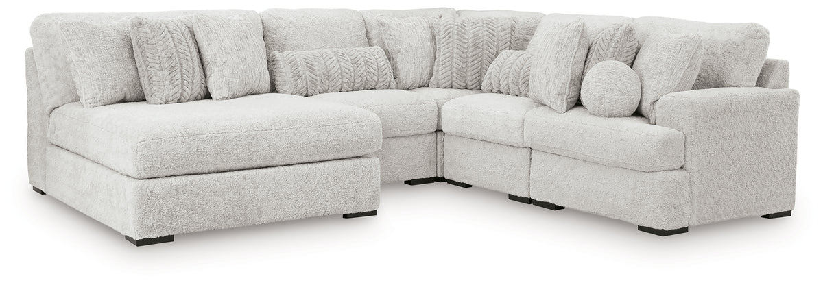 Diamond Furniture - Ashley Furniture - Cuddle Plush 5-Piece Sectional with Chaise - 5-Piece Sectional with Chaise - PC59106S11