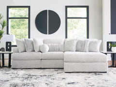 Diamond Furniture - Ashley Furniture - Cuddle Plush 3-Piece Sectional with Chaise - RAF 3-Piece Sectional with Chaise - PC59106S1