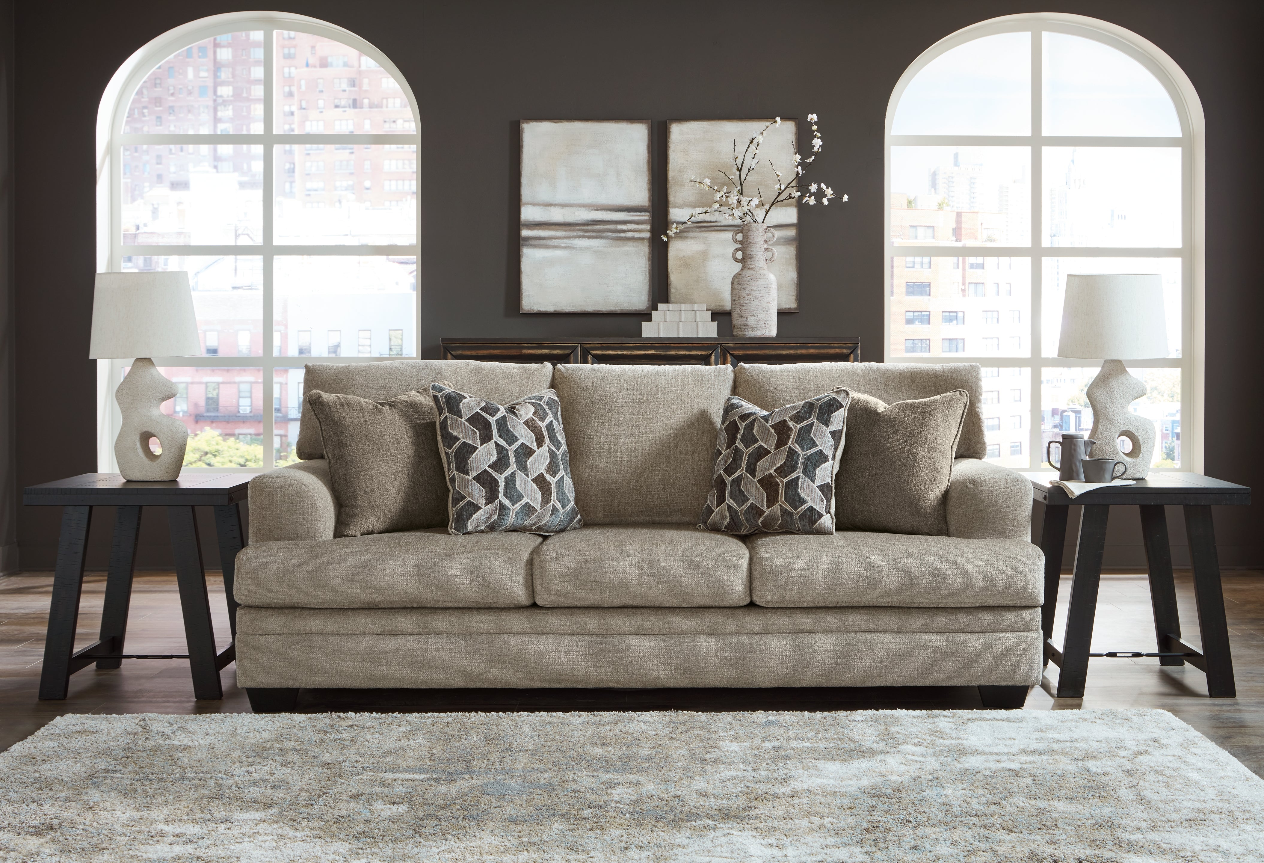 Diamond Furniture - Ashley Furniture - Stonemeade Living Room - Sofa / Taupe - 5950438