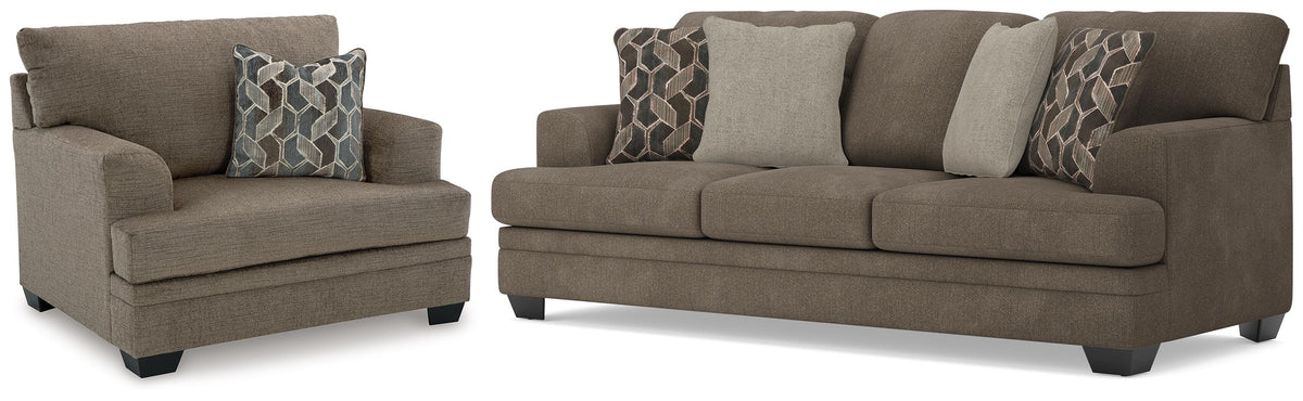 Diamond Furniture - Ashley Furniture - Stonemeade Queen Sofa Sleeper and Oversized Chair - Queen Sofa Sleeper and Oversized Chair - 59505U14