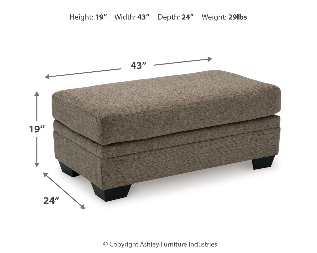 Stonemeade Sofa Chaise, Oversized Chair, and Ottoman