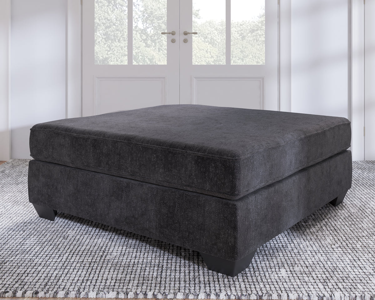 Diamond Furniture - Ashley Furniture - Lavernett Living Room - Oversized Accent Ottoman / Charcoal - 5960308