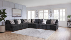 Diamond Furniture - Ashley Furniture - Lavernett 4-Piece Sectional - LAF 4-Piece Sectional / Charcoal - 59603S2