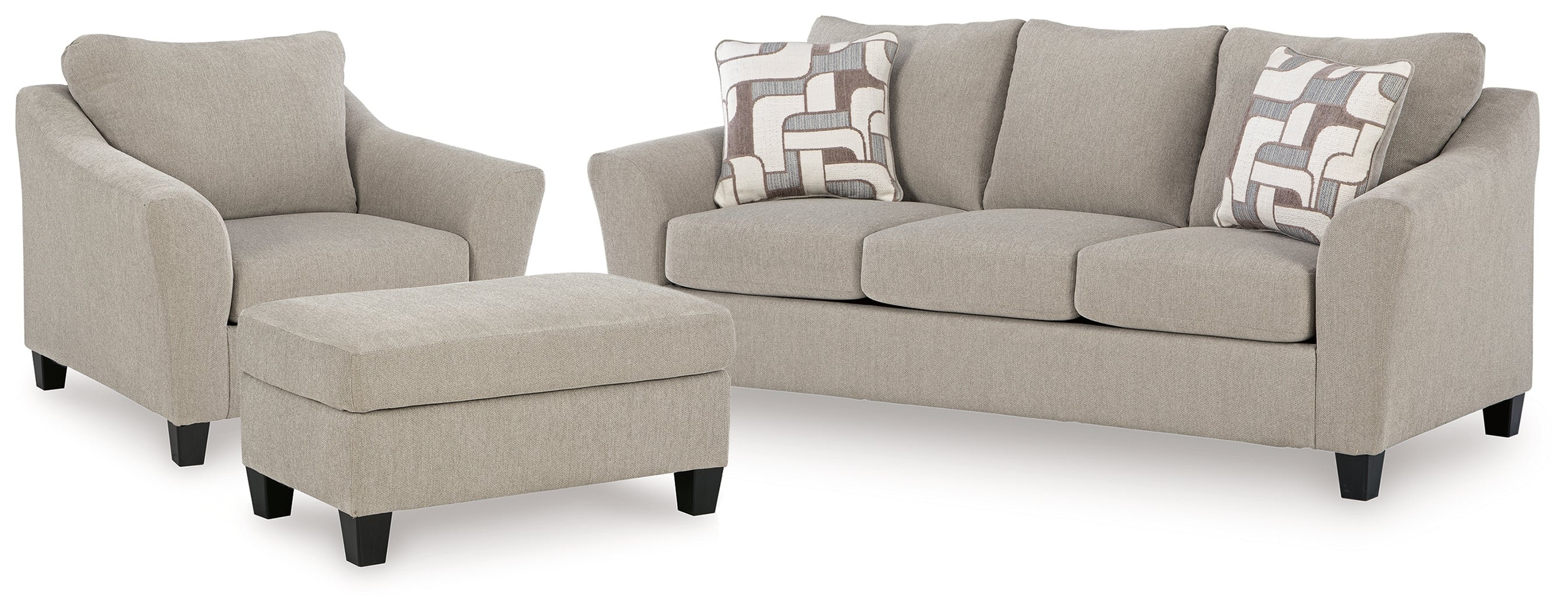 Diamond Furniture - Ashley Furniture - Willarae Sofa, Oversized Chair and Ottoman - Sofa, Oversized Chair and Ottoman - 59803U2