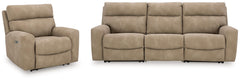 Diamond Furniture - Ashley Furniture - Next-Gen Durapella 3-Piece Sectional and Recliner - 3-Piece Sectional and Recliner - 61004S12