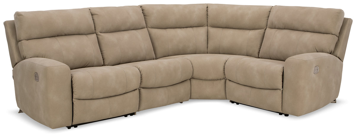 Diamond Furniture - Ashley Furniture - Next-Gen DuraPella 4-Piece Power Reclining Sectional - 4-Piece Power Reclining Sectional - 61004S4