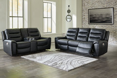 Diamond Furniture - Ashley Furniture - Warlin Power Reclining Sofa and Loveseat - Power Reclining Sofa and Loveseat - 61105U1