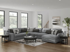 Diamond Furniture - Ashley Furniture - Bealton 6-Piece Sectional with Chaise - RAF 6-Piece Sectional with Chaise - 61305S12
