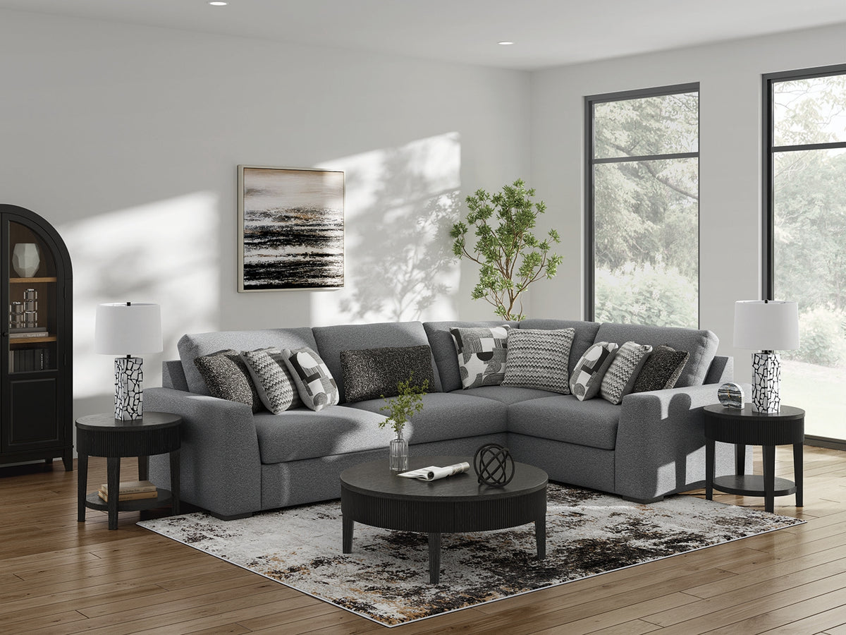 Diamond Furniture - Ashley Furniture - Bealton 4-Piece Sectional - RAF 4-Piece Sectional - 61305S5