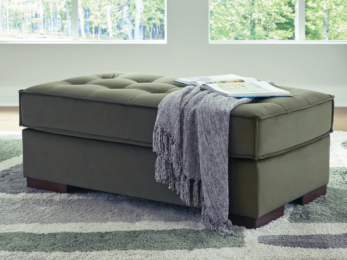 Diamond Furniture - Ashley Furniture - Caspian-Town Living Room - Oversized Accent Ottoman / Olive - PC6170208