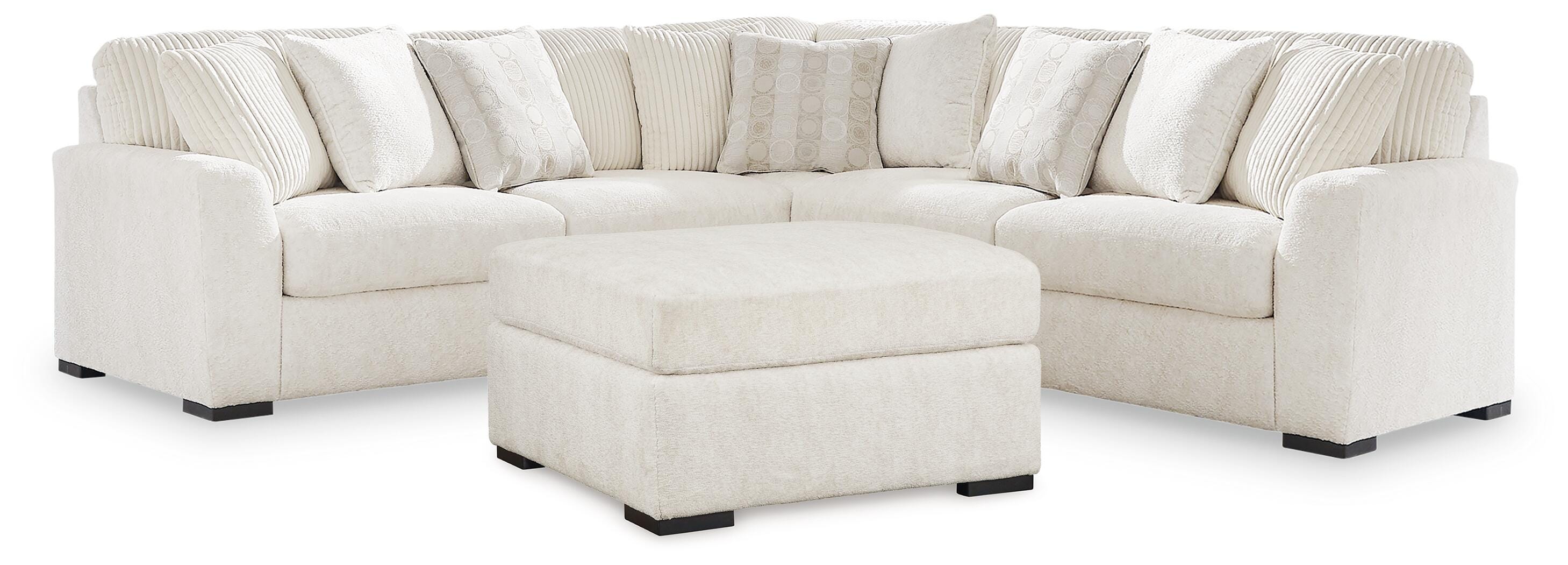 Diamond Furniture - Ashley Furniture - Chessington 3-Piece Sectional and Ottoman - 3-Piece Sectional and Ottoman - 61904U3