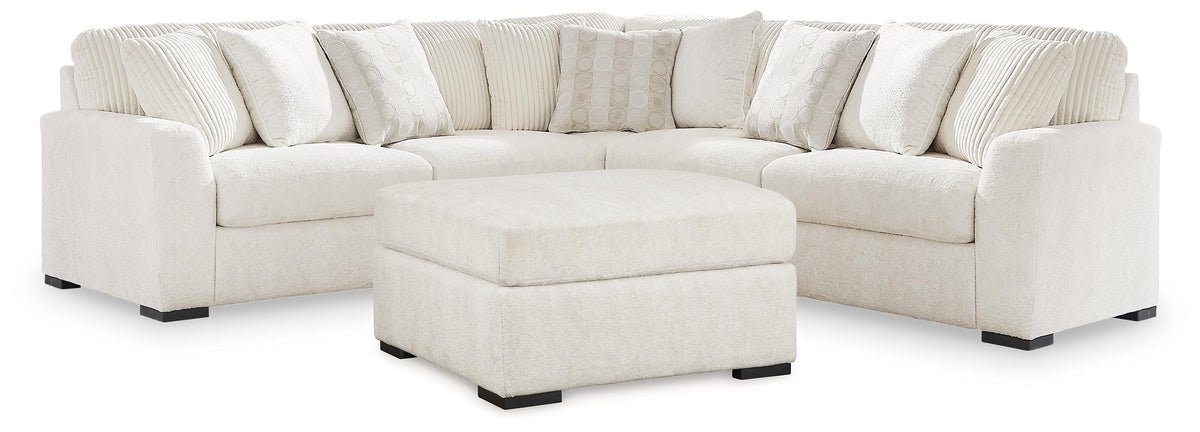 Diamond Furniture - Ashley Furniture - Chessington 3-Piece Sectional and Ottoman - 3-Piece Sectional and Ottoman - 61904U3