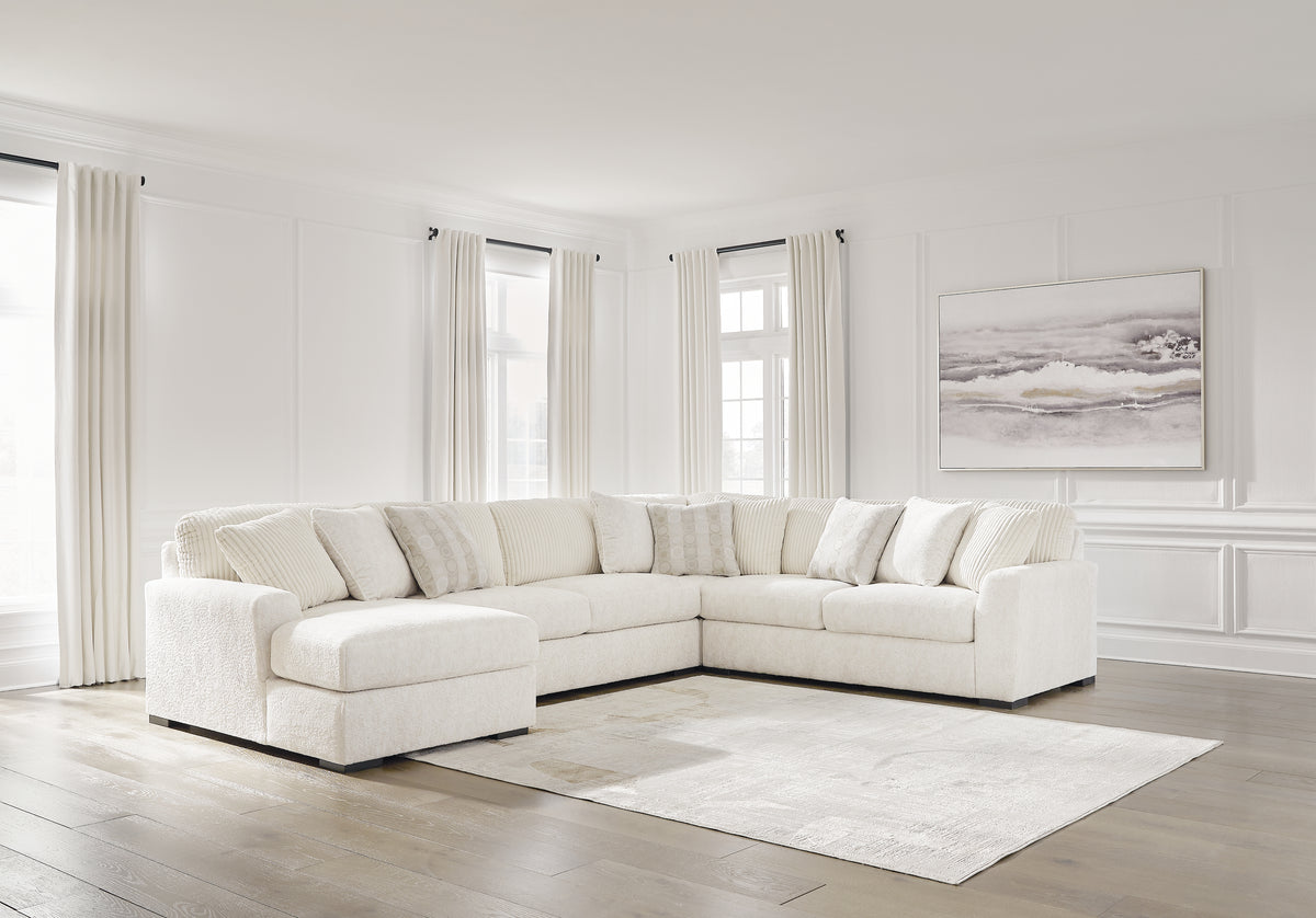 Diamond Furniture - Ashley Furniture - Chessington 4-Piece Sectional with Chaise - RAF 4-Piece Sectional with Chaise - 61904S3