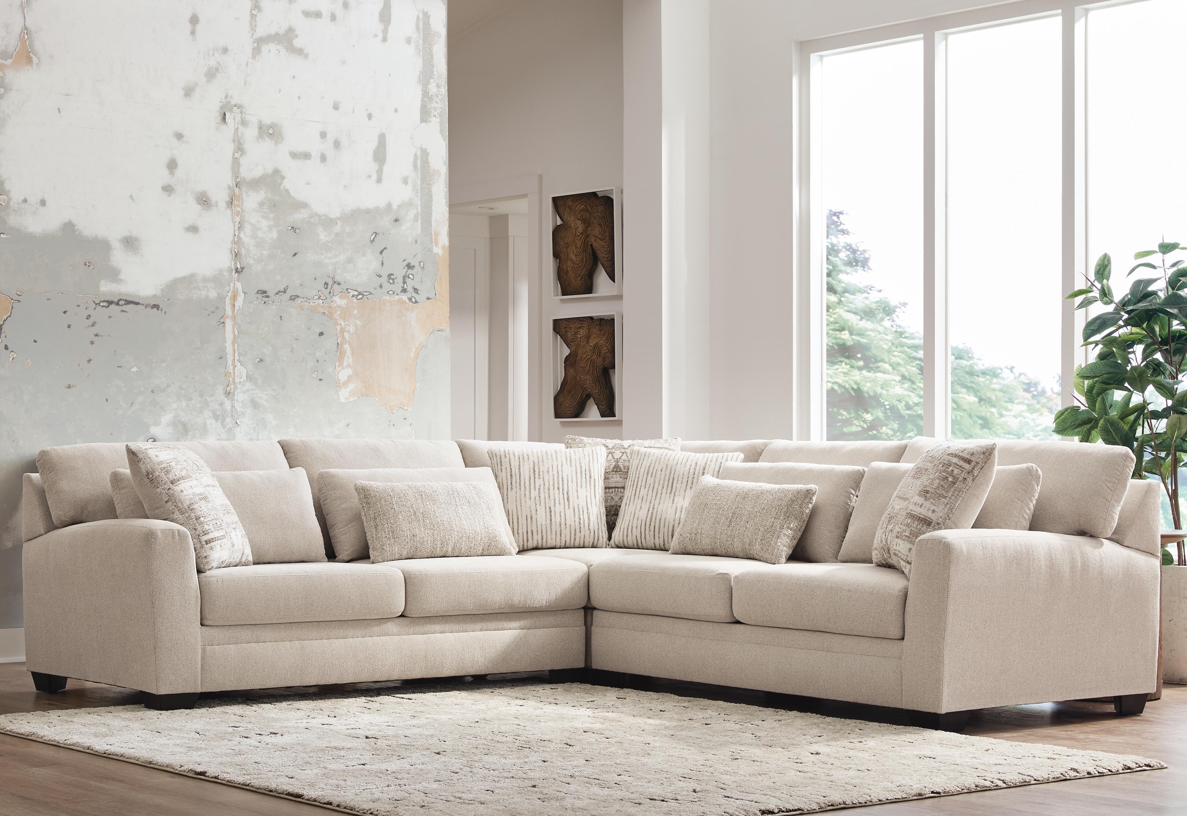Diamond Furniture - Ashley Furniture - Mandi Point 3-Piece Sectional - RAF 3-Piece Sectional - 62606S5