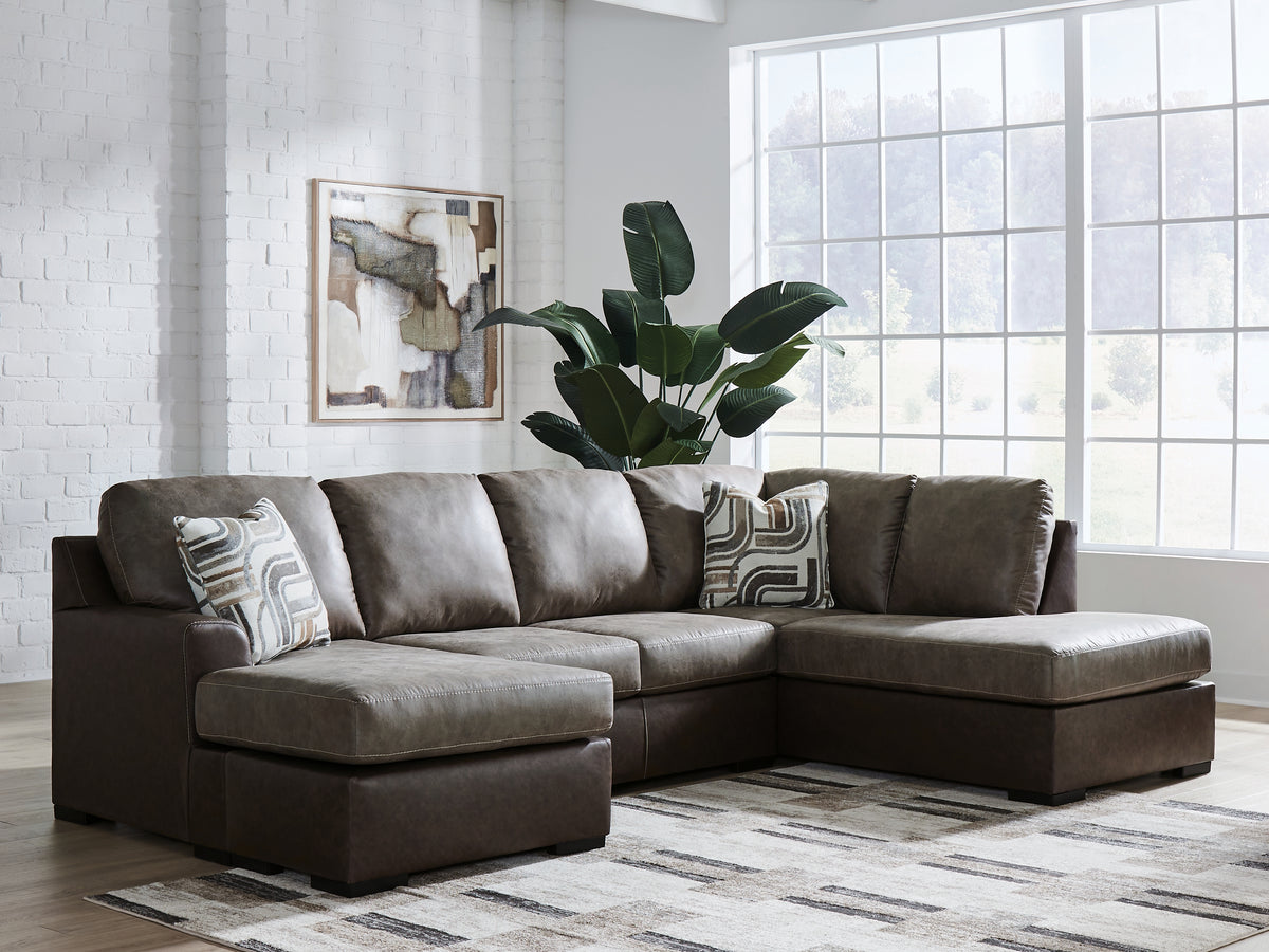 Diamond Furniture - Ashley Furniture - Castille Way 2-Piece Sectional with Chaise - LAF 2-Piece Sectional with Chaise - PC62703S2