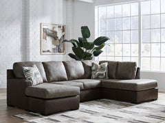 Diamond Furniture - Ashley Furniture - Castille Way 2-Piece Sectional with Chaise - LAF 2-Piece Sectional with Chaise - PC62703S2
