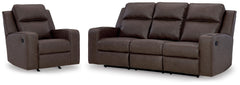 Diamond Furniture - Ashley Furniture - Lavenhorne Reclining Sofa and Recliner - Reclining Sofa and Recliner - 63306U3