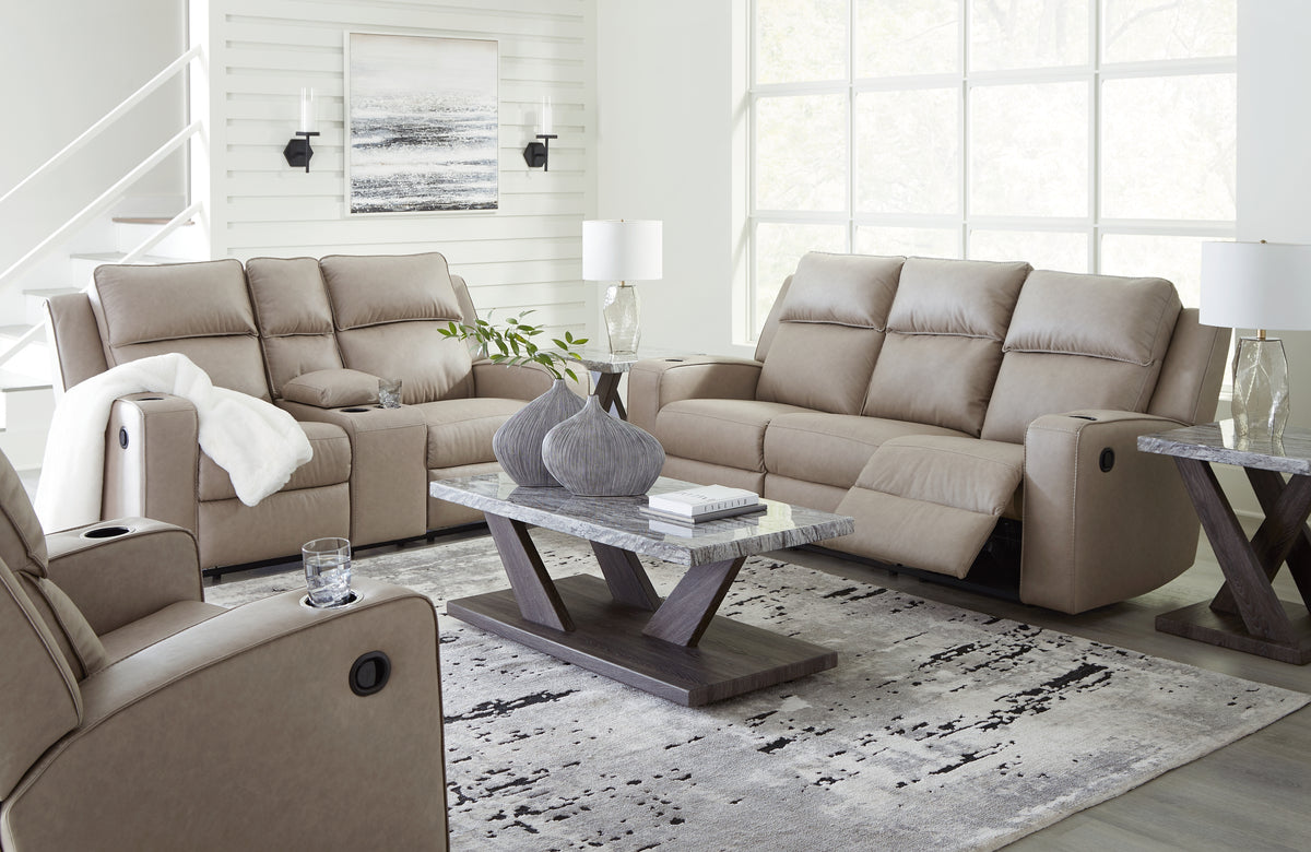 Diamond Furniture - Ashley Furniture - Lavenhorne Reclining Sofa, Loveseat and Recliner - Reclining Sofa, Loveseat and Recliner - 63307U2