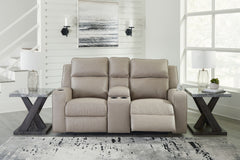 Diamond Furniture - Ashley Furniture - Lavenhorne Reclining Loveseat with Console - DBL Rec Loveseat w/Console - 6330794