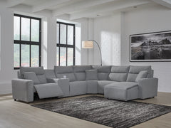 Diamond Furniture - Ashley Furniture - ModMax II 6-Piece Power Reclining Sectional with Chaise - 6-Piece Power Reclining Sectional with Chaise - 65906S6