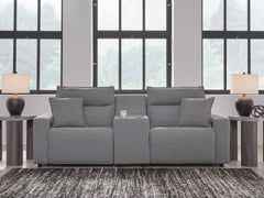 Diamond Furniture - Ashley Furniture - Modmax II 3-Piece Power Reclining Sectional with Console - 3-Piece Power Reclining Sectional with Console - 65906S3