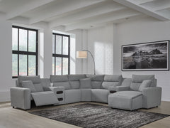Diamond Furniture - Ashley Furniture - ModMax II 7-Piece Power Reclining Sectional with Chaise - 7-Piece Power Reclining Sectional with Chaise - 65906S7