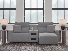 Modmax II 3-Piece Power Reclining Sectional with Chaise and Audio Console
