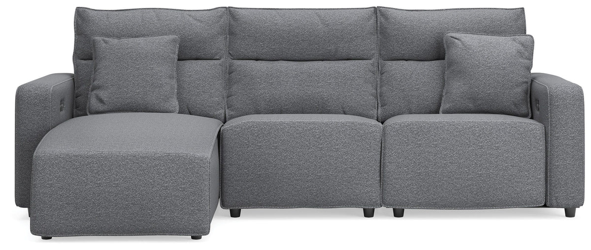 Diamond Furniture - Ashley Furniture - Modmax II 3-Piece Reclining Sofa Chaise - 3-Piece Reclining Sofa Chaise - 65906S23
