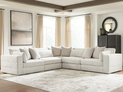 Diamond Furniture - Ashley Furniture - Ashbourne Estate 5-Piece Sectional - RAF 5-Piece Sectional - PC66004S17