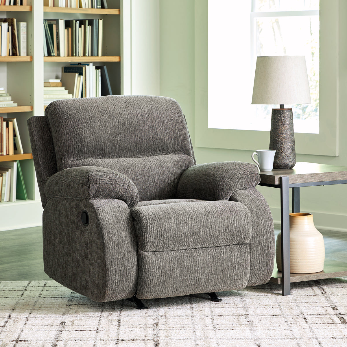 Diamond Furniture - Ashley Furniture - Scranto Living Room - Reclining Sofa / Brindle - 6650288