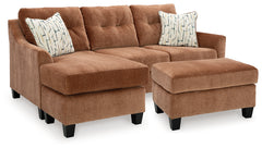 Amity Bay Sofa Chaise and Ottoman